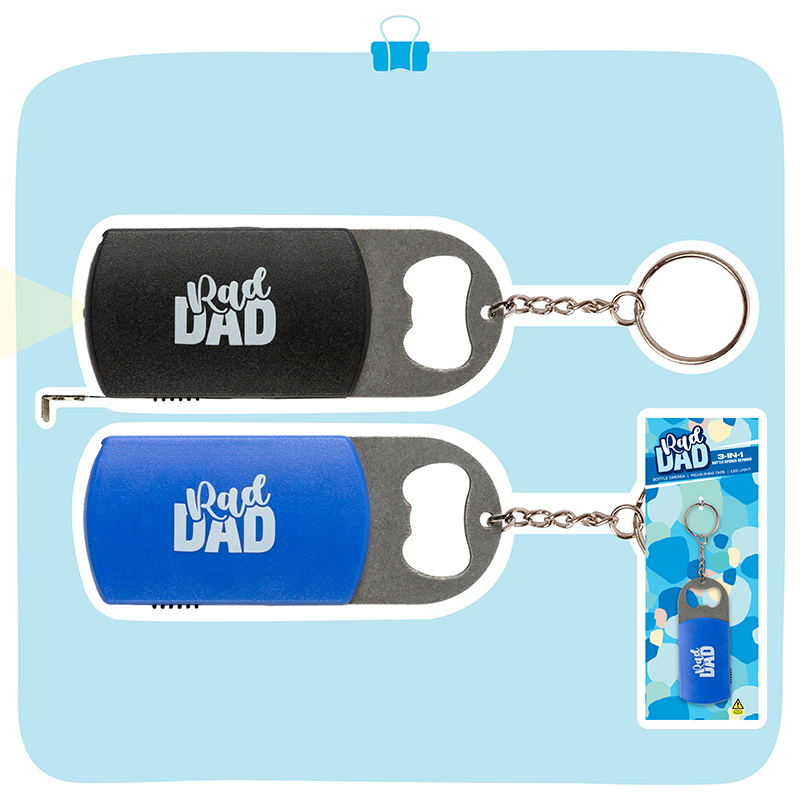 3 in 1 Bottle Opener Keyring