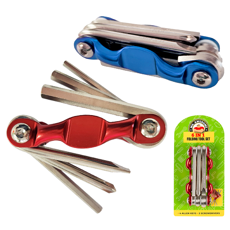 6 in 1 Folding Tool Set