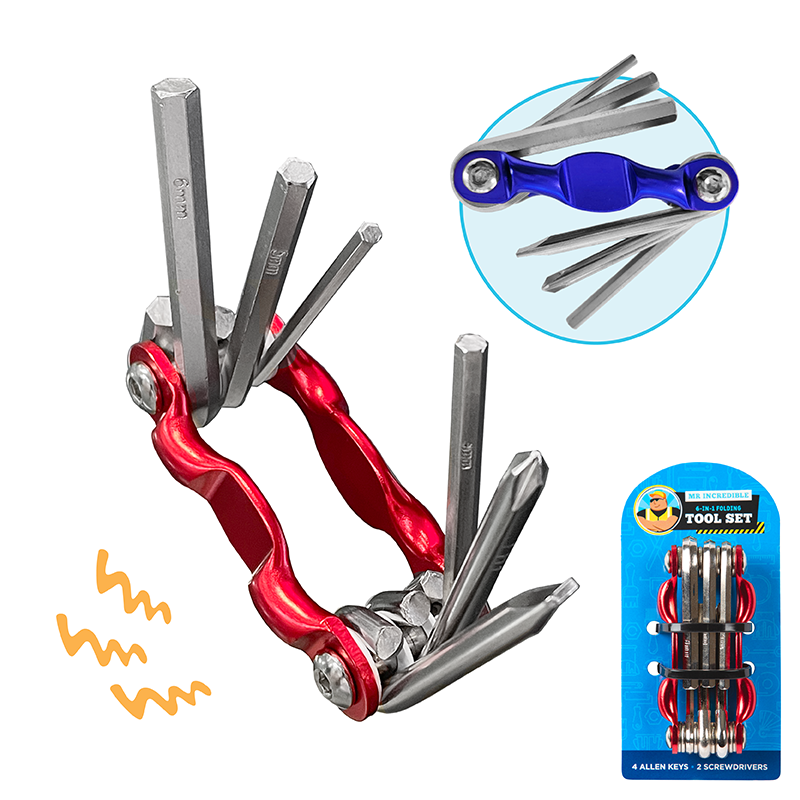 6 In 1 Folding Tool Set