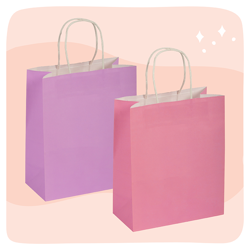 Pretty Pink Basics Gift Bag - Pack of 12 ($0.70ea)