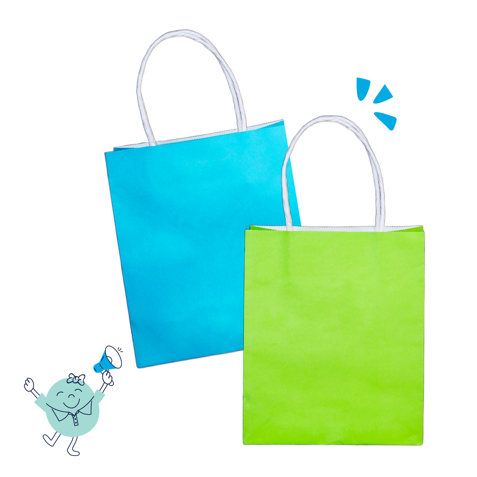 NEW - Basics Gift Bag - Pack of 12 ($0.50 ea)