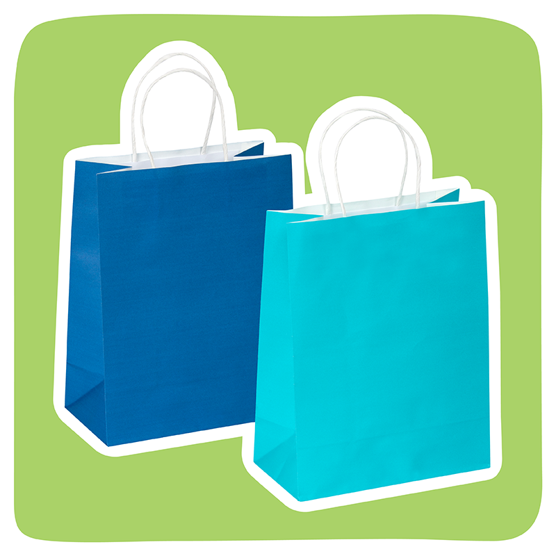 Basics Gift Bag - Pack of 12 ($0.75ea)