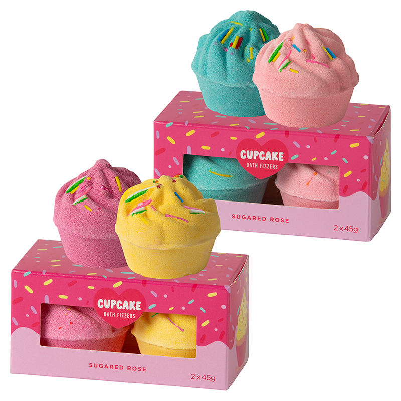 Cupcake Bath Fizzers Set Of 2