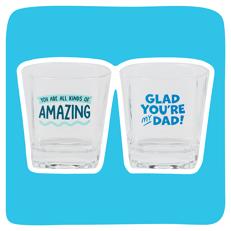 Cheers For Dad Glass