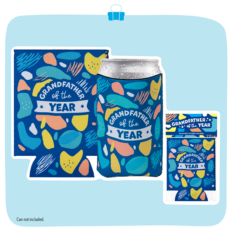 Grandfather Foldable Stubby Holder