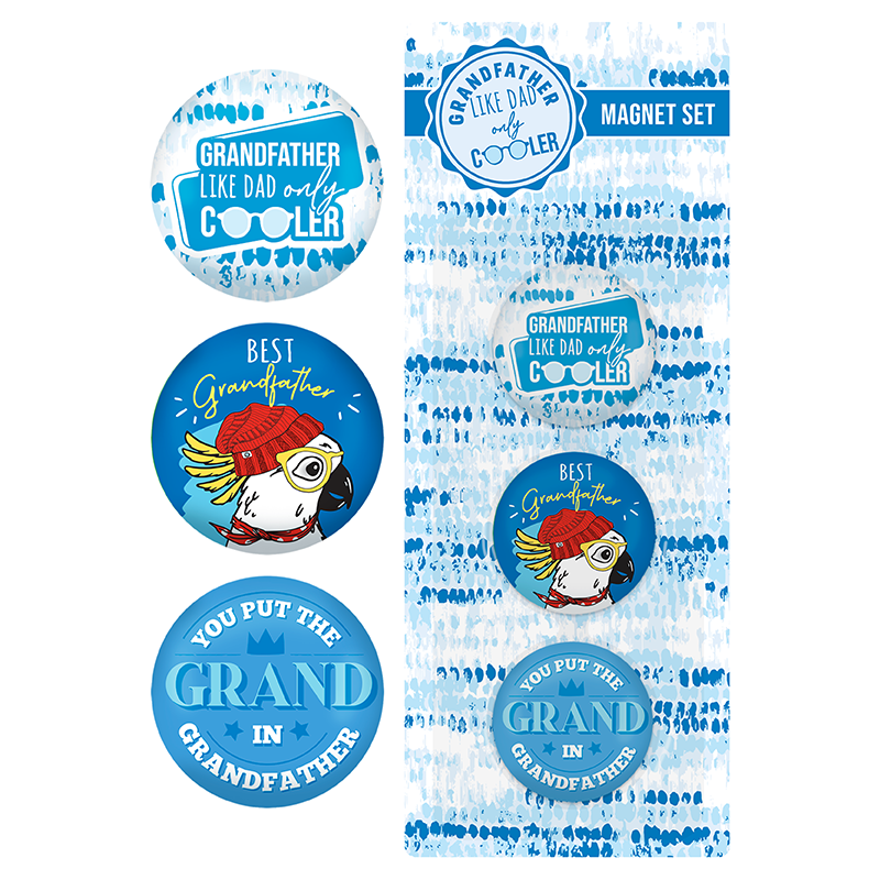 Grandfather Magnet Set Of 3