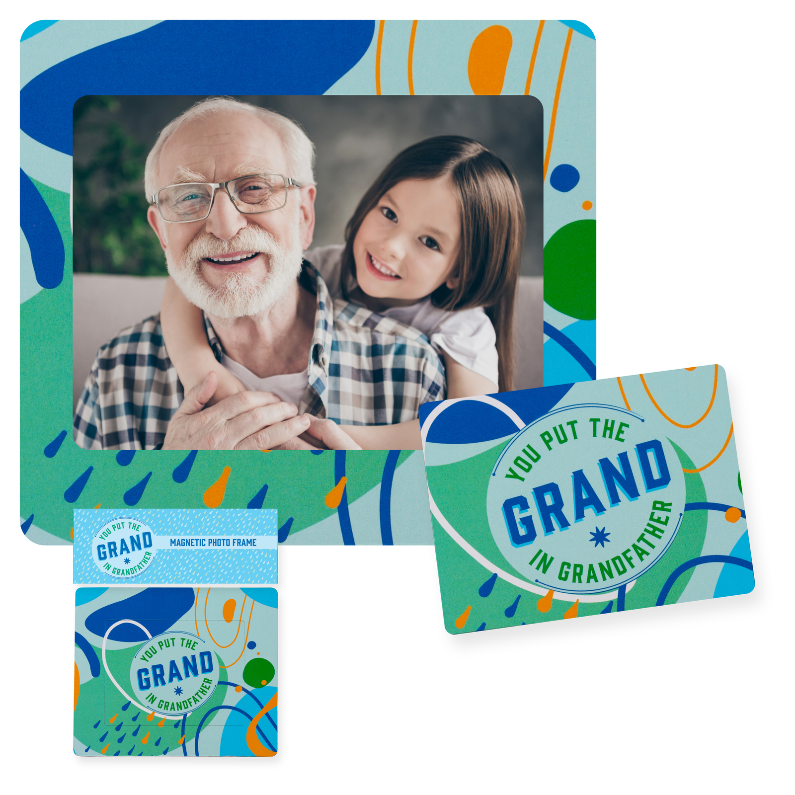 Grandfather Magnetic Photo Frame