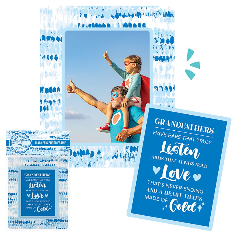 Grandfather Magnetic 2 In 1 Photo Frame