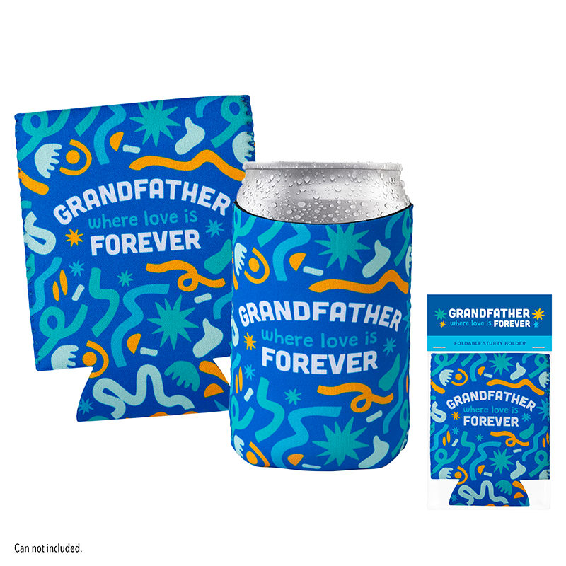 Grandfather Foldable Stubby Holder
