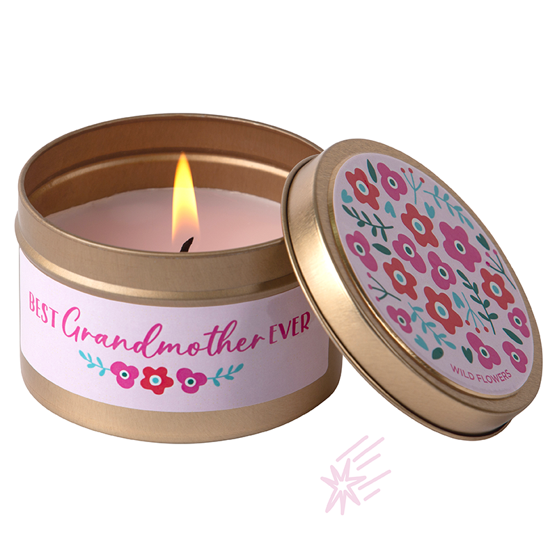 Grandmother Tin Candle