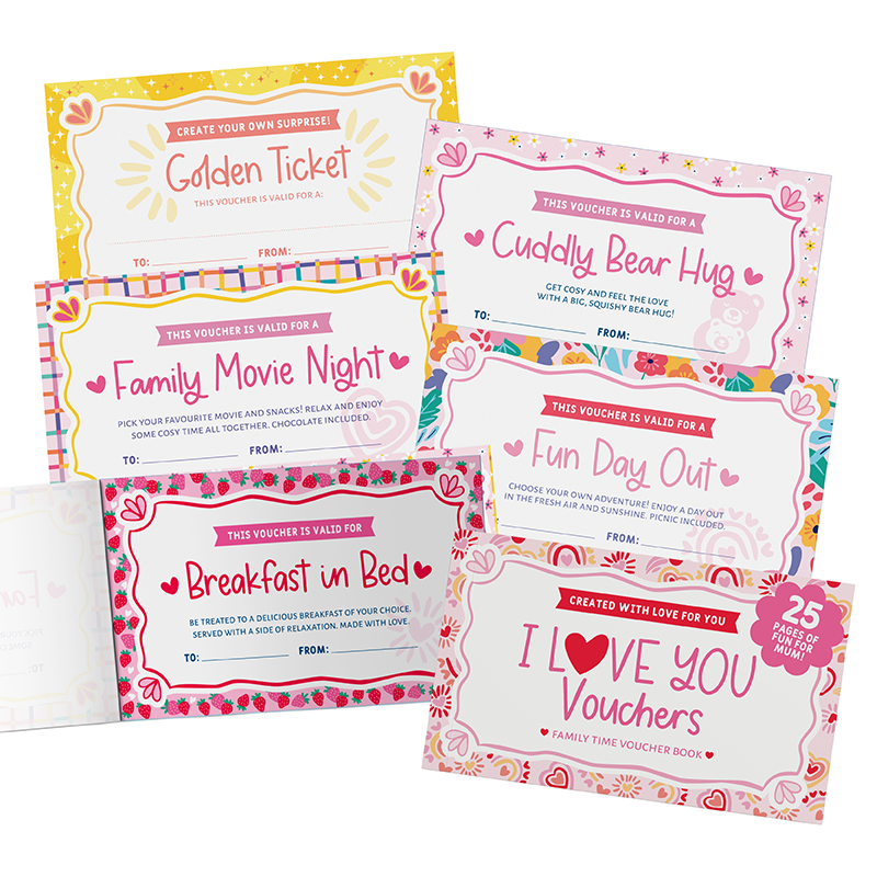 I Love You Mum Vouchers Book