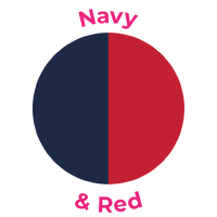 Navy and Red