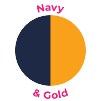 Navy and Gold