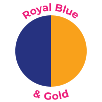 royal blue and gold