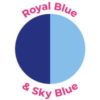 Royal Blue and Sky Blue