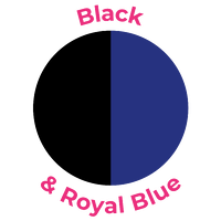 Black and Royal Blue