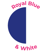 Royal Blue and White